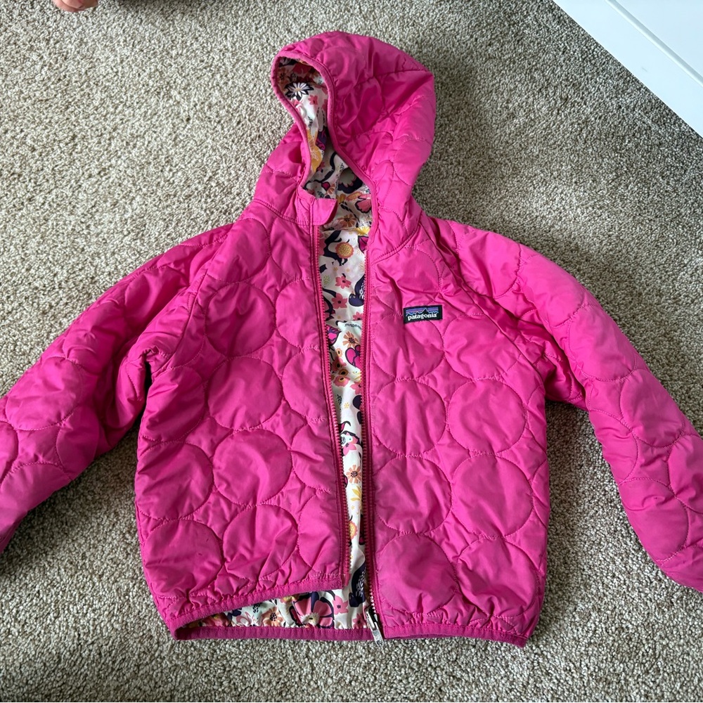 Kids Pink Quilted Jacket